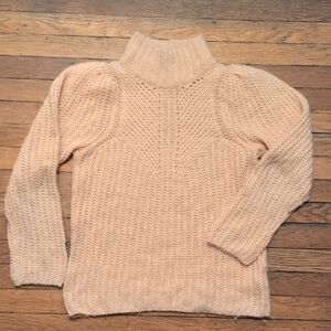 Express Soft Peach Pink Turtleneck Sweater